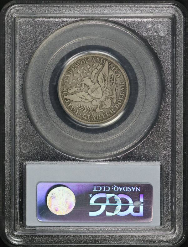 Reverse of this 1896-S Barber Quarter PCGS VG-10 CAC