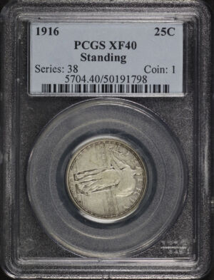 Obverse of this 1916 Standing Liberty Quarter PCGS XF-40
