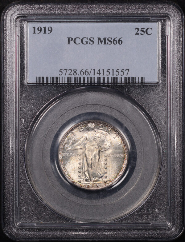 Obverse of this 1919 Standing Liberty Quarter PCGS MS-66