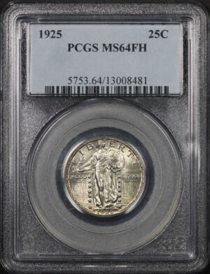 Obverse of this 1925 Standing Liberty Quarter PCGS MS-64 FH