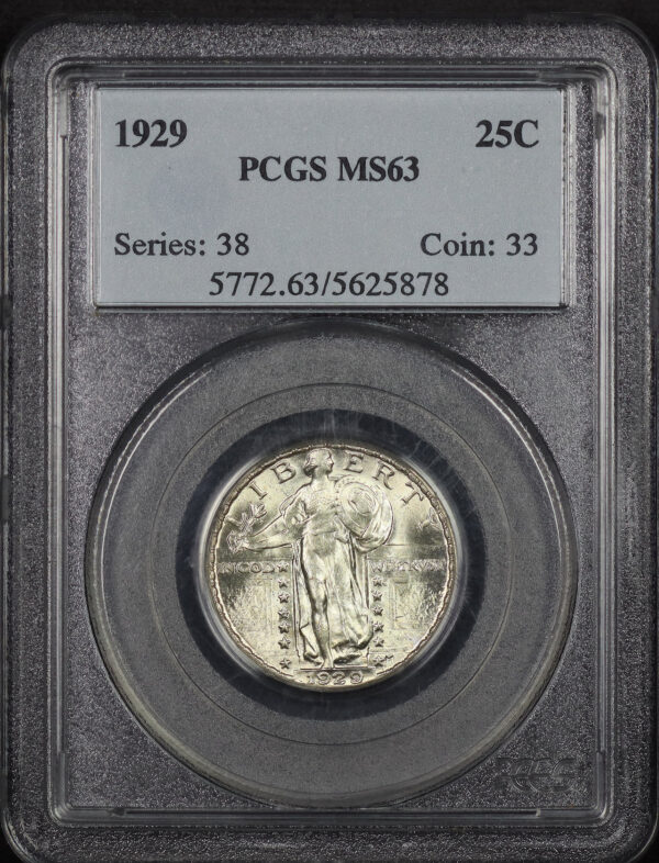 Obverse of this 1929 Standing Liberty Quarter PCGS MS-63