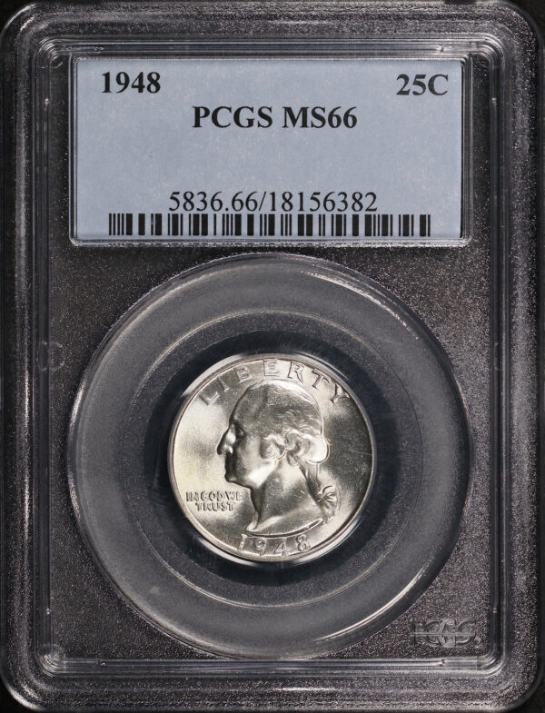 Obverse of this 1948 Washington Quarter PCGS MS-66