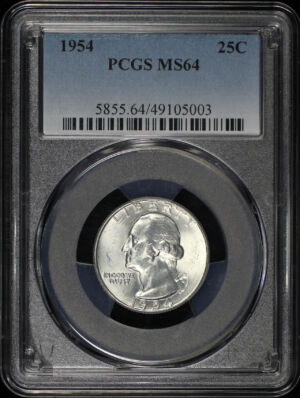 Obverse of this 1954 Washington Quarter PCGS MS-64