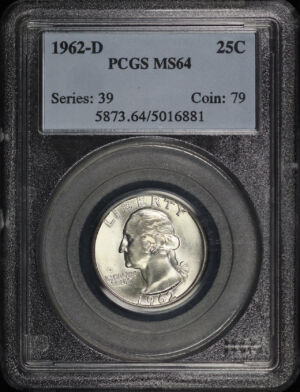 Obverse of this 1962-D Washington Quarter PCGS MS-64
