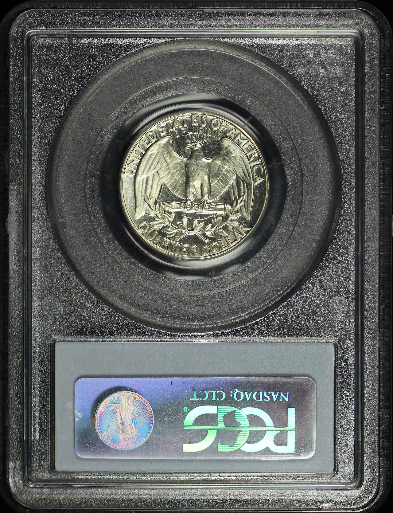 Reverse of this 1950 Washington Quarter PCGS PR-63