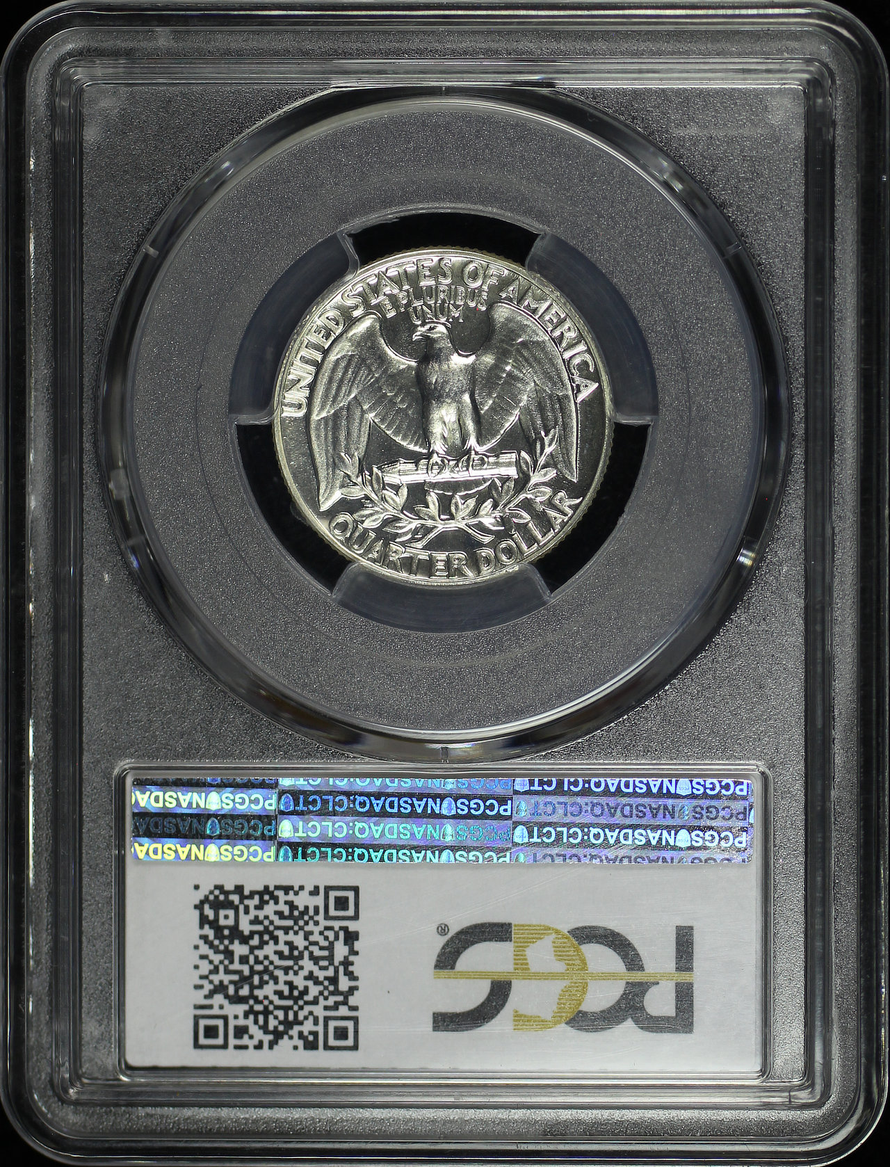 Reverse of this 1958 Washington Quarter PCGS PR-68