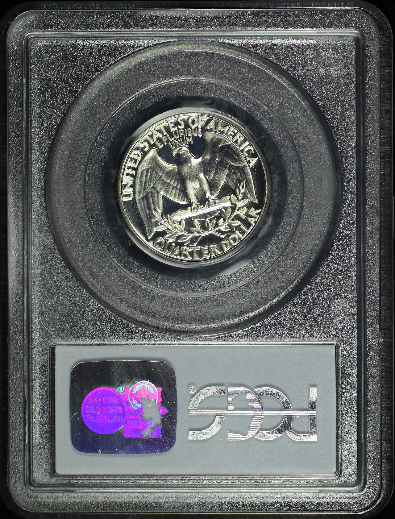 Reverse of this 1960 Washington Quarter PCGS PR-67
