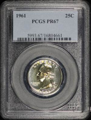 Obverse of this 1961 Washington Quarter PCGS PR-67