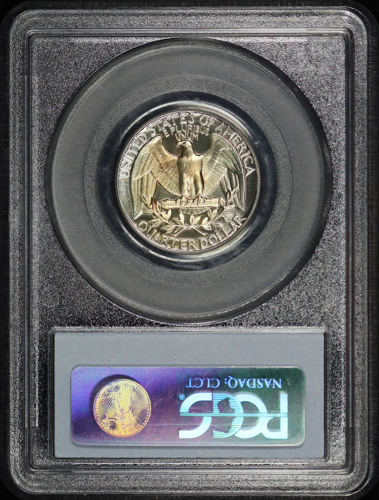 Reverse of this 1961 Washington Quarter PCGS PR-67