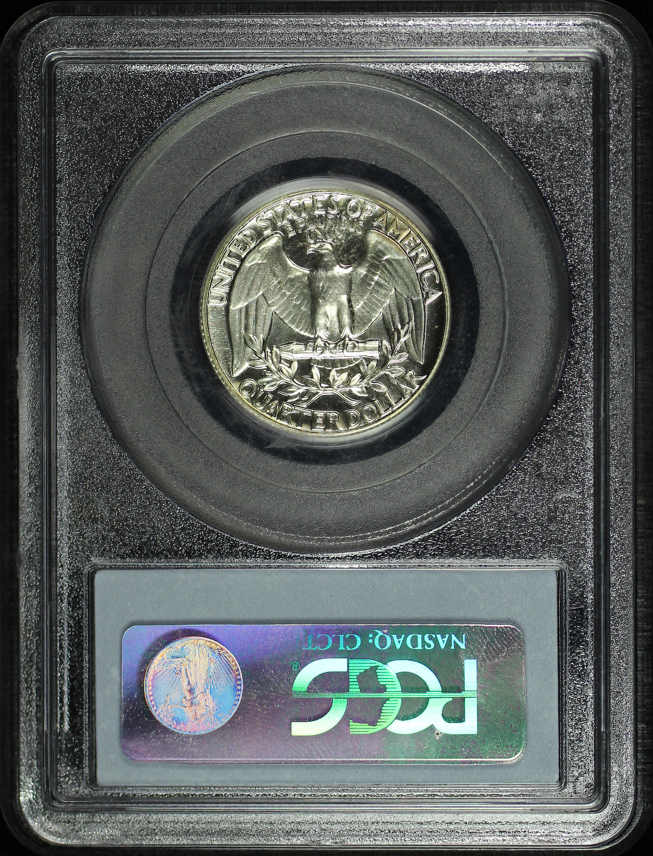Reverse of this 1964 Washington Quarter PCGS PR-68
