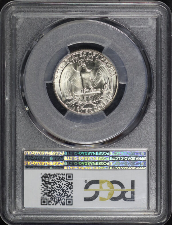 Reverse of this 1965 Washington Quarter SMS PCGS SP-67