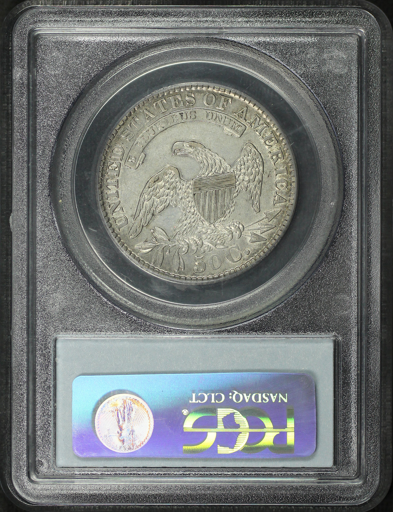Reverse of this 1829 Capped Bust Half Dollar PCGS AU-55