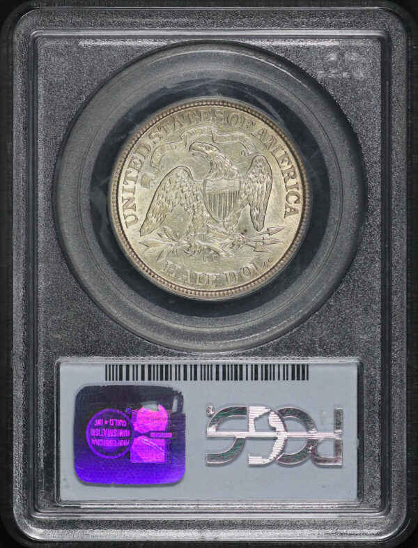Reverse of this 1872-CC Liberty Seated Half Dollar PCGS AU-55