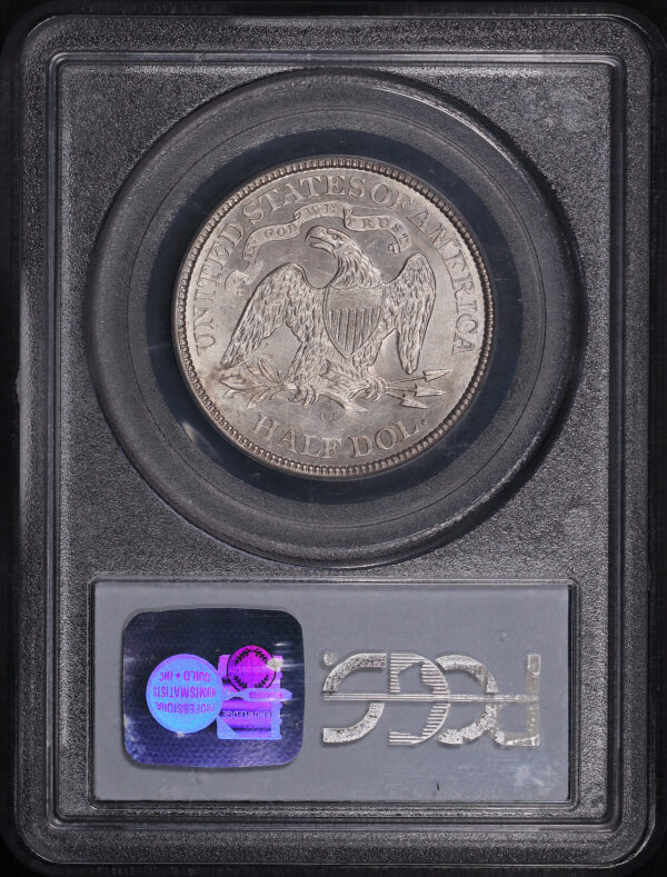 Reverse of this 1877-CC Liberty Seated Half Dollar PCGS MS-63 CAC