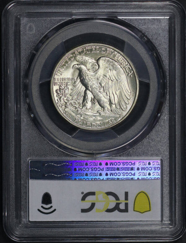 Reverse of this 1946-D Walking Liberty Half Dollar PCGS MS-66