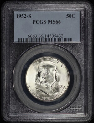 Obverse of this 1952-S Franklin Half Dollar PCGS MS-66