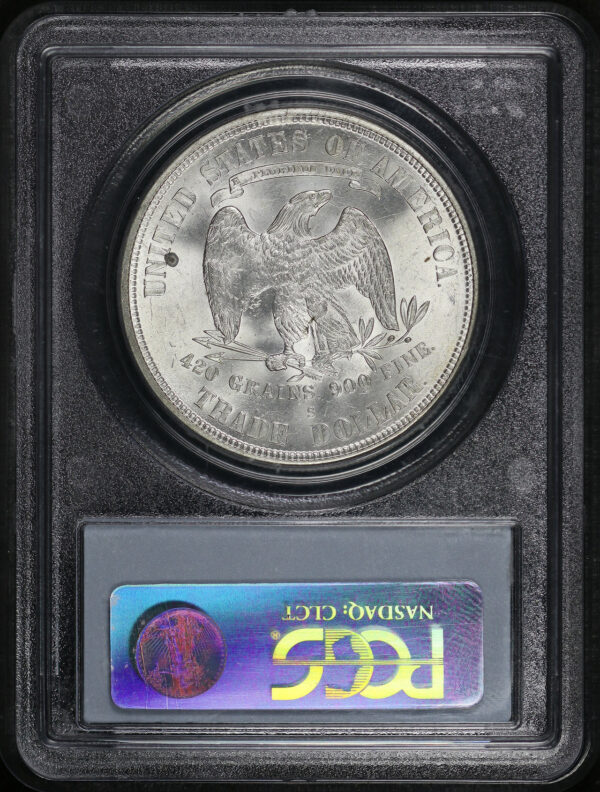 Reverse of this 1875-S Trade Dollar PCGS MS-63