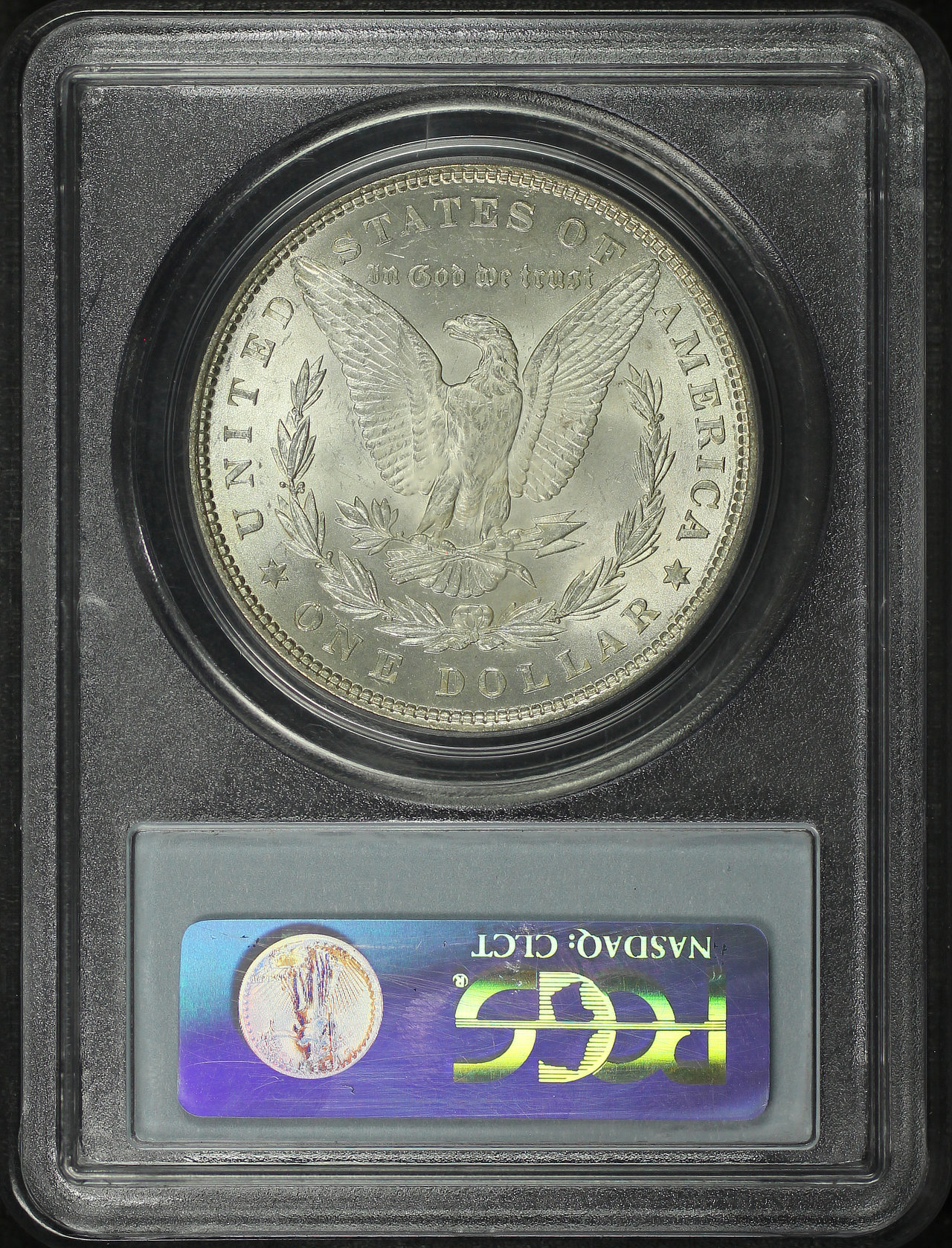 Reverse of this 1878 7TF Morgan Dollar Reverse of 1879 PCGS MS-63 CAC