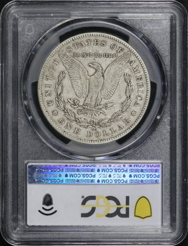 Reverse of this 1878-CC Morgan Dollar PCGS F-12