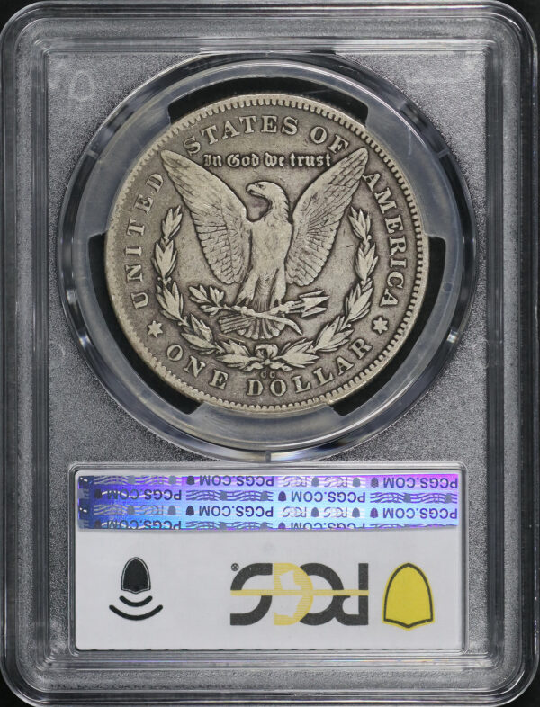 Reverse of this 1878-CC Morgan Dollar PCGS F-12