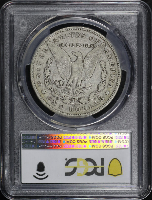 Reverse of this 1878-CC Morgan Dollar PCGS F-15