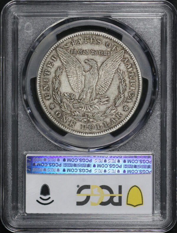 Reverse of this 1878-CC Morgan Dollar PCGS F-15
