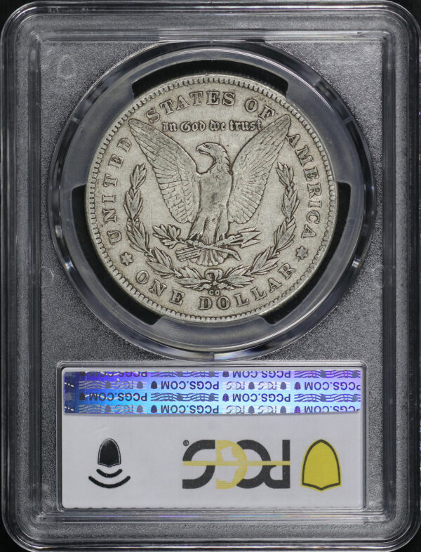 Reverse of this 1878-CC Morgan Dollar PCGS F-15