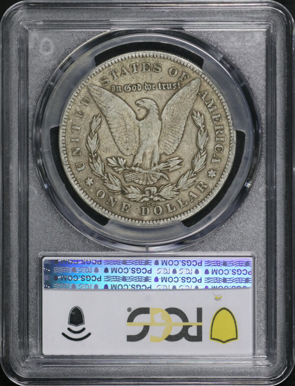 Reverse of this 1878-CC Morgan Dollar PCGS F-15