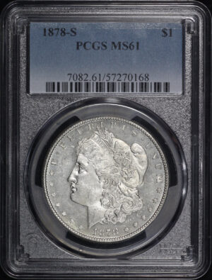 Obverse of this 1878-S Morgan Dollar PCGS MS-61