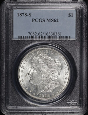Obverse of this 1878-S Morgan Dollar PCGS MS-62