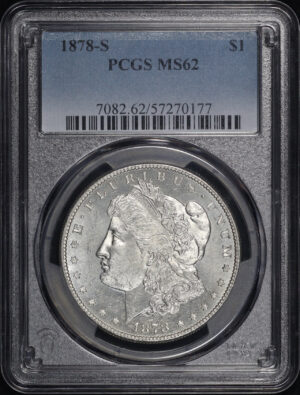 Obverse of this 1878-S Morgan Dollar PCGS MS-62