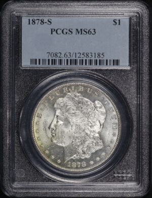 Obverse of this 1878-S Morgan Dollar PCGS MS-63