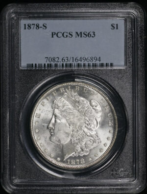Obverse of this 1878-S Morgan Dollar PCGS MS-63