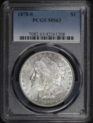 Obverse of this 1878-S Morgan Dollar PCGS MS-63