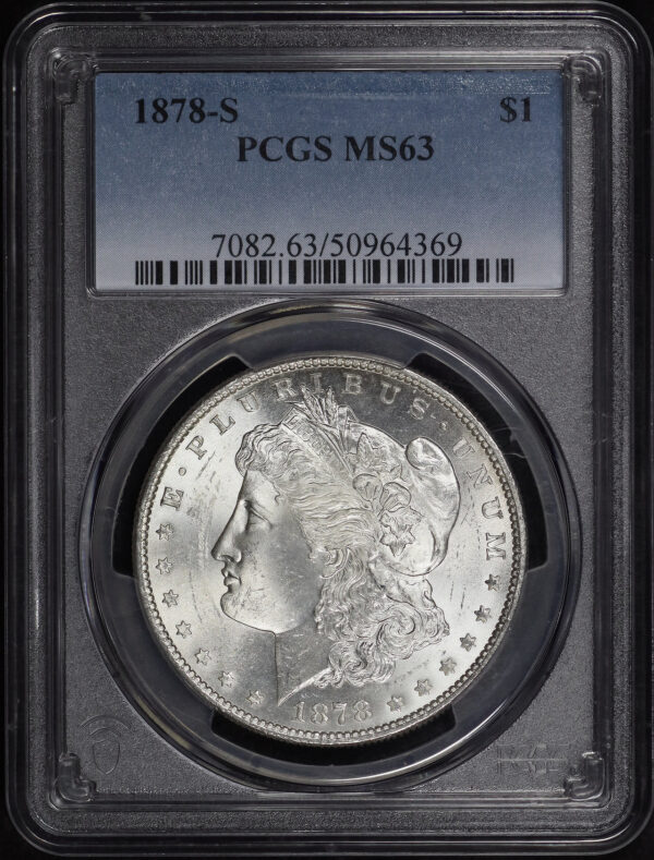 Obverse of this 1878-S Morgan Dollar PCGS MS-63