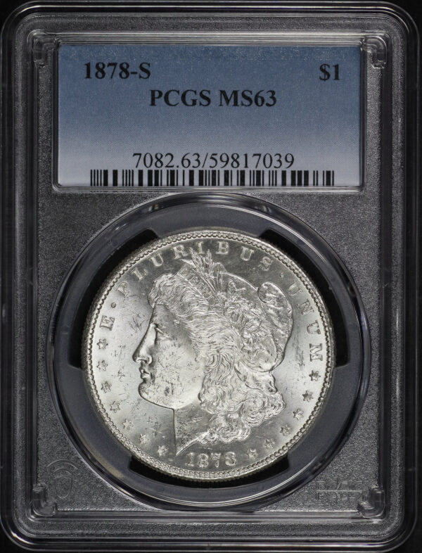 Obverse of this 1878-S Morgan Dollar PCGS MS-63
