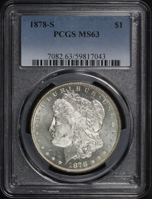 Obverse of this 1878-S Morgan Dollar PCGS MS-63