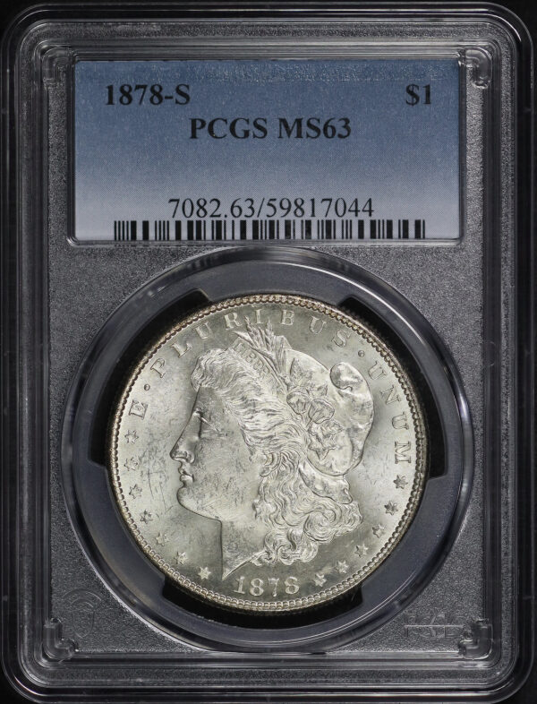 Obverse of this 1878-S Morgan Dollar PCGS MS-63