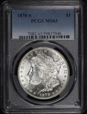 Obverse of this 1878-S Morgan Dollar PCGS MS-63