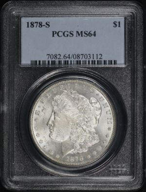 Obverse of this 1878-S Morgan Dollar PCGS MS-64