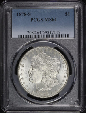 Obverse of this 1878-S Morgan Dollar PCGS MS-64
