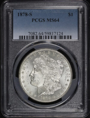 Obverse of this 1878-S Morgan Dollar PCGS MS-64