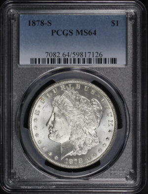 Obverse of this 1878-S Morgan Dollar PCGS MS-64