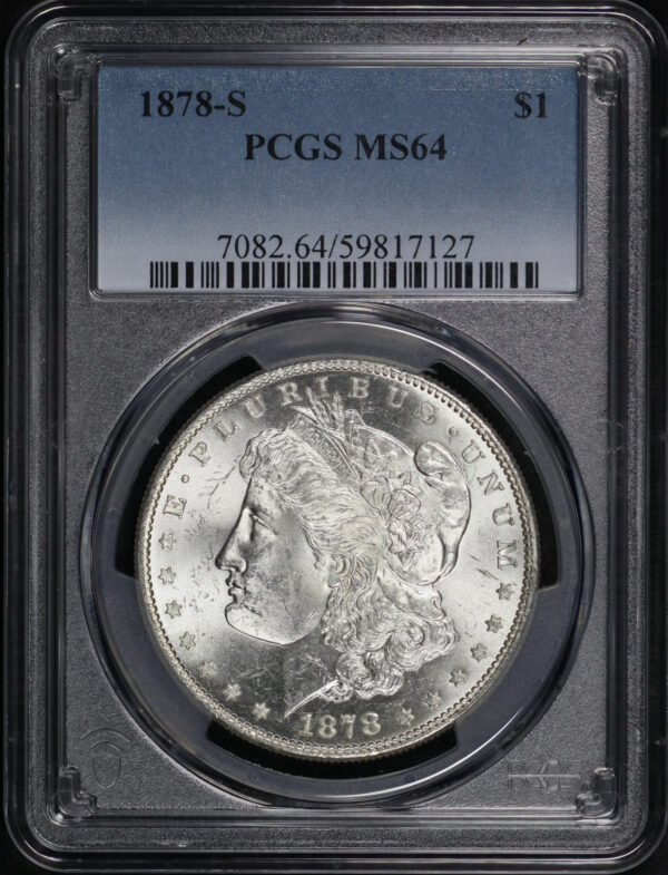 Obverse of this 1878-S Morgan Dollar PCGS MS-64