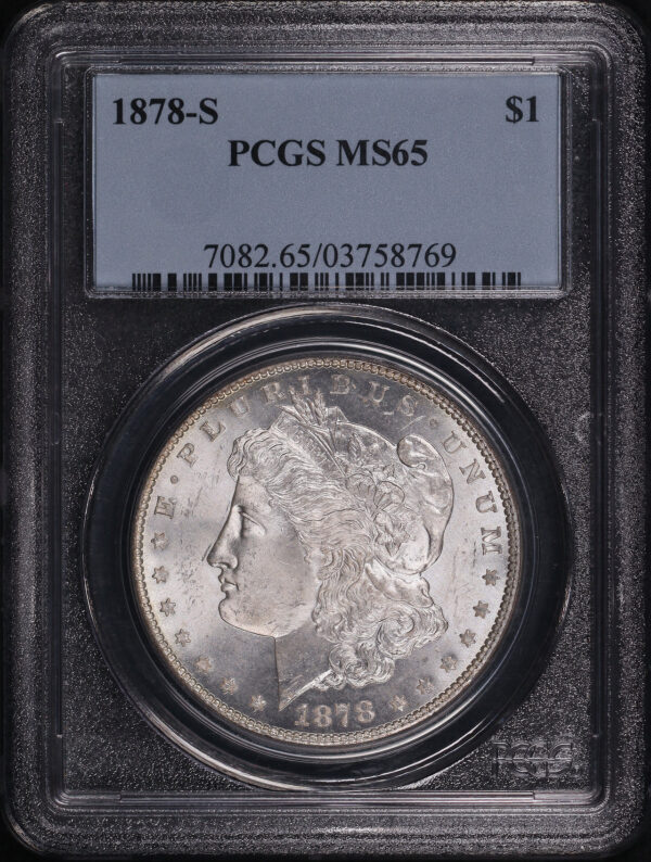 Obverse of this 1878-S Morgan Dollar PCGS MS-65