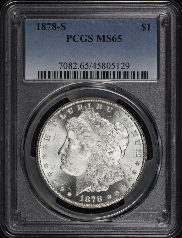 Obverse of this 1878-S Morgan Dollar PCGS MS-65