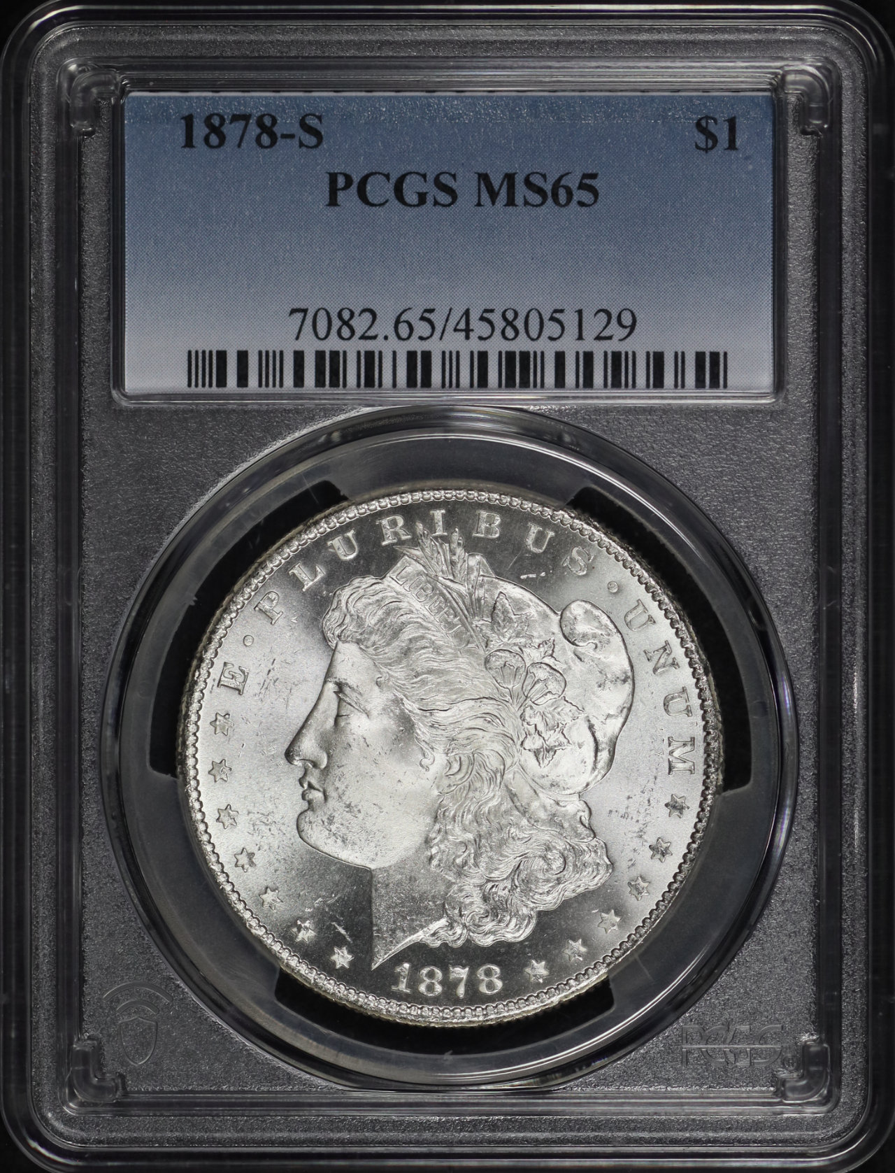 Obverse of this 1878-S Morgan Dollar PCGS MS-65