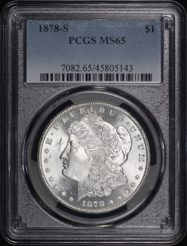 Obverse of this 1878-S Morgan Dollar PCGS MS-65