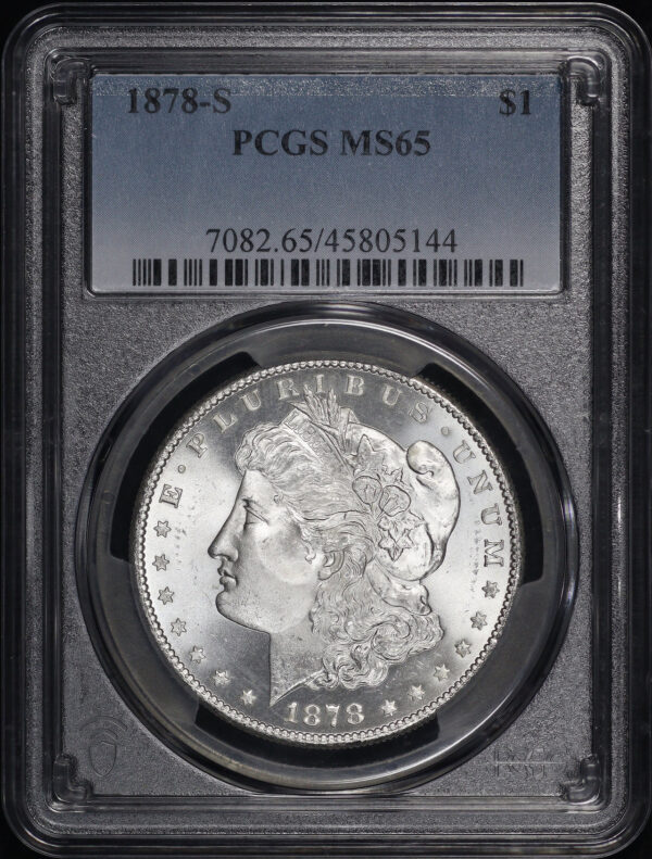 Obverse of this 1878-S Morgan Dollar PCGS MS-65