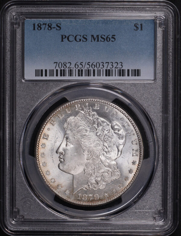 Obverse of this 1878-S Morgan Dollar PCGS MS-65
